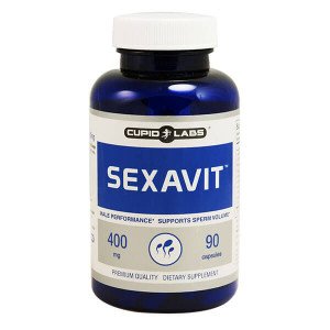 кутийка пълна с еректиращи хапченца за повече сперма SexaVit Pills
